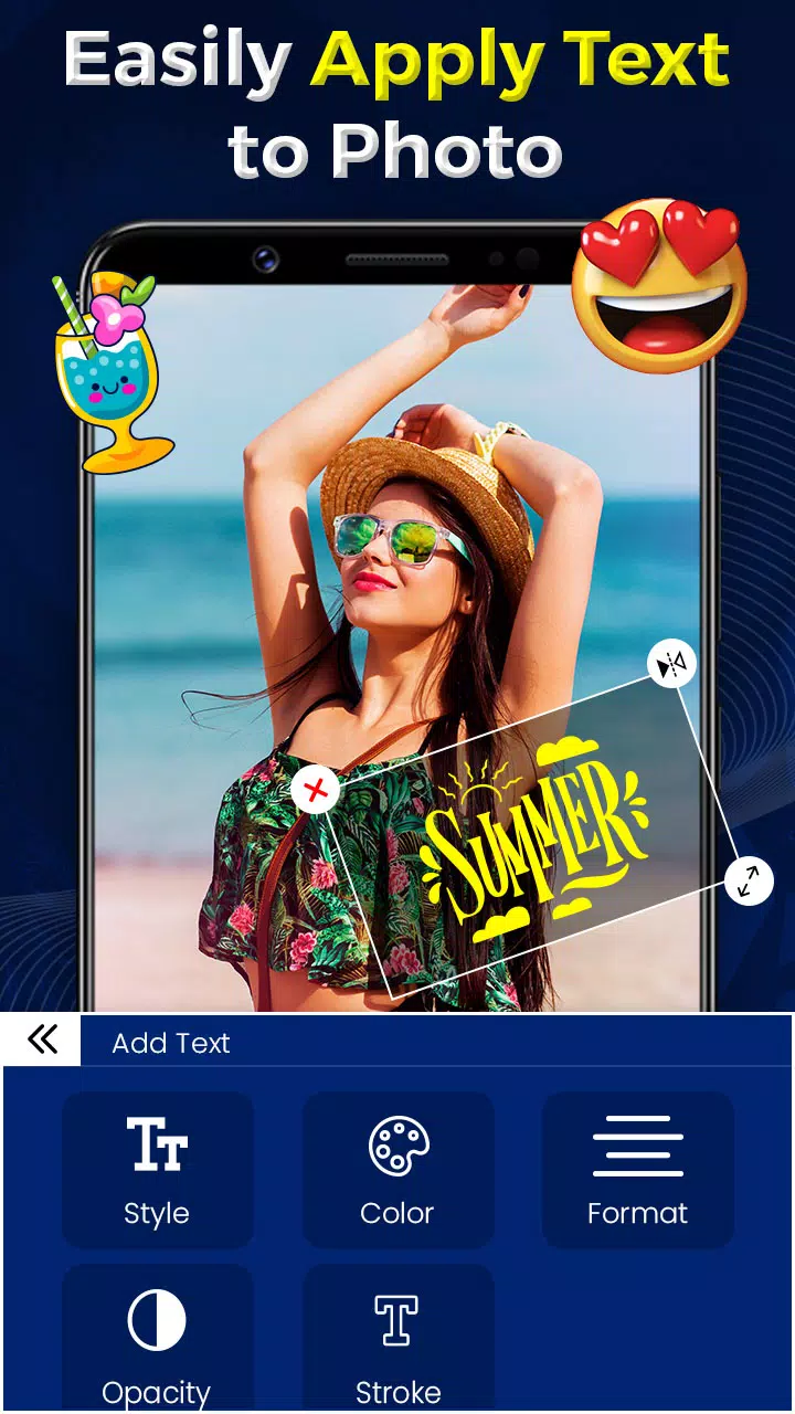 Add Text on Photo - Img Editor应用截图第2张