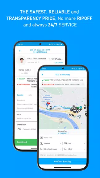 LOCA - Lao Taxi & Super App Tangkapan skrin 3