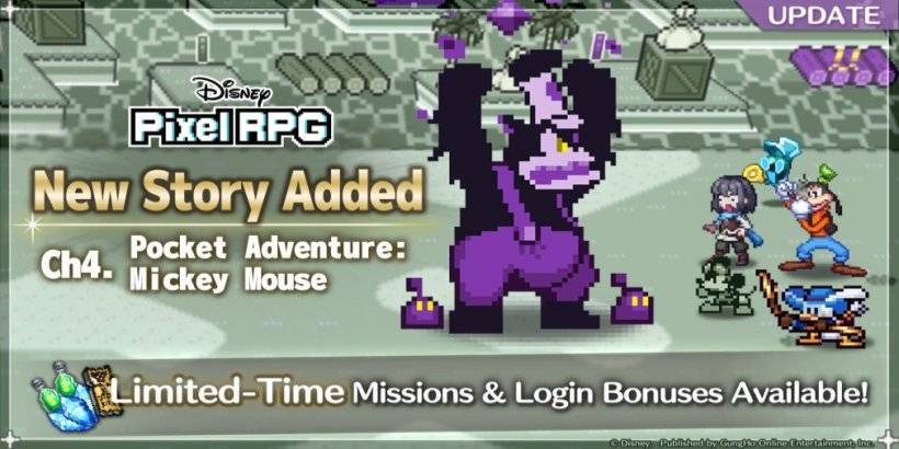 ディズニー ピクセル RPG が新しいポケット アドベンチャー: ミッキーマウスのアップデートで過去に戻ります