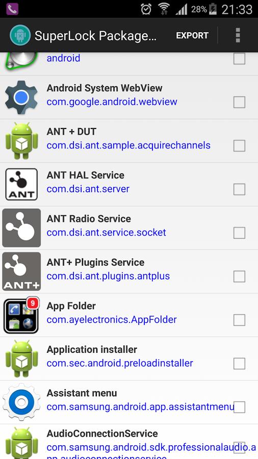 Package Disabler Pro (Samsung) Screenshot 1