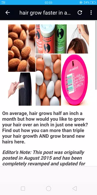How to grow hair faster Captura de pantalla 1