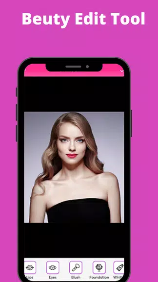 Beauty makeup Photo Editor Captura de pantalla 3