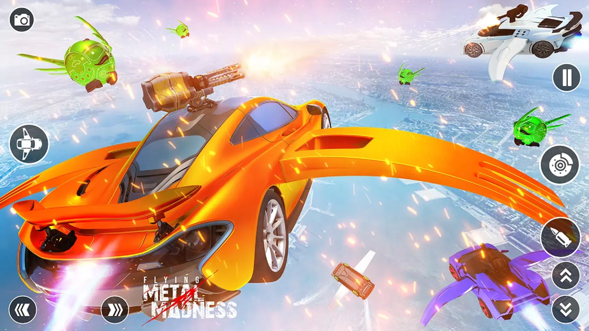 Flying Car Robot Shooting Game應用截圖第3張