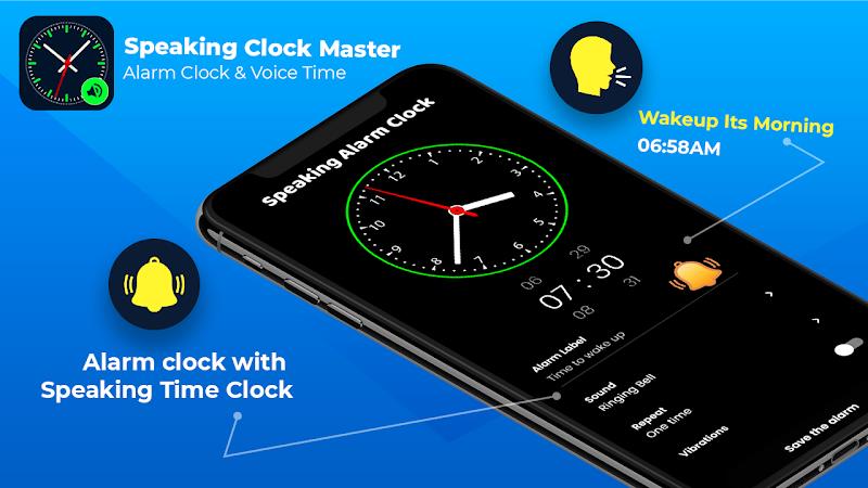 Speaking Clock - Talking Clock スクリーンショット 1