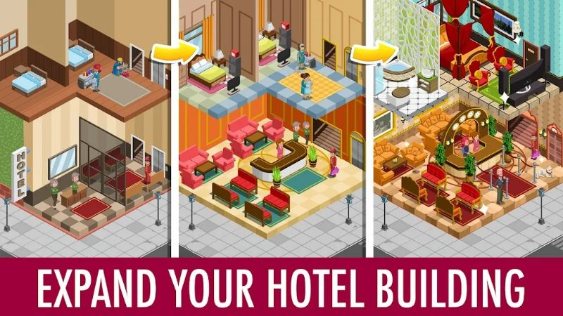 Hotel Tycoon Empire: Idle game應用截圖第4張