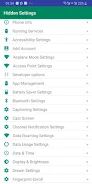 Hidden Settings ဖန်သားပြင်ဓာတ်ပုံ 1