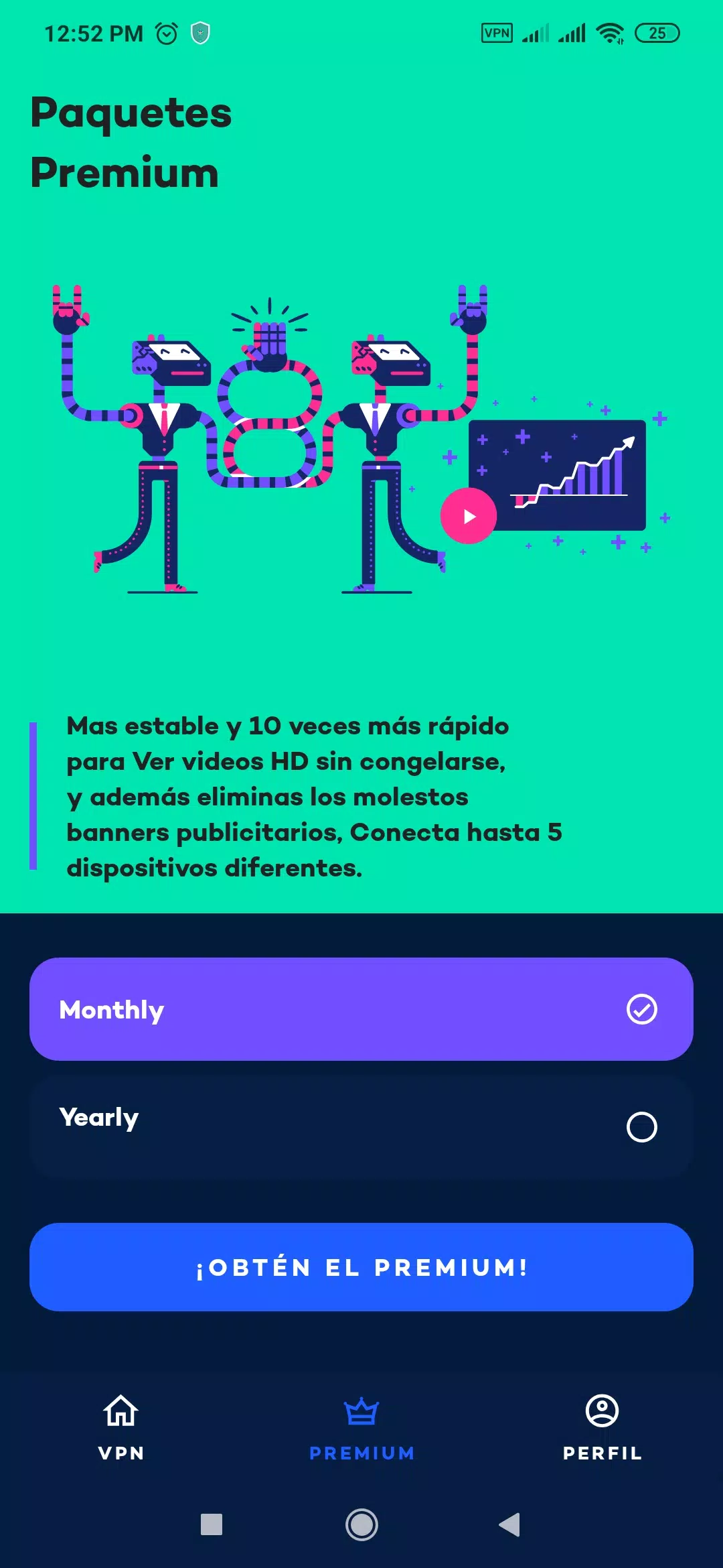 YouVPN: VPN Gratis 2021, VPN Servidor Proxy Rápido 스크린샷 1