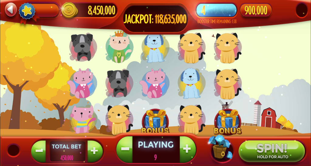 Dog-Cat Free Slot Machine Game Online Screenshot 3