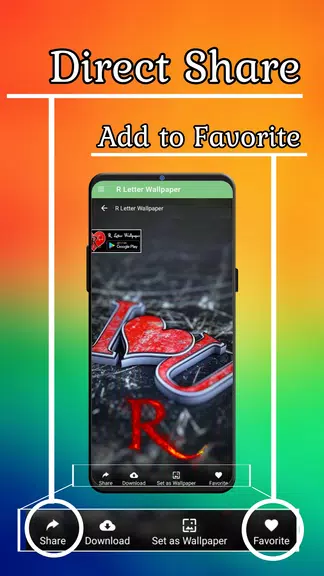 R Letter Wallpaper - Photos 스크린샷 3