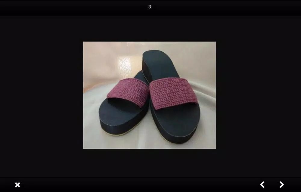 Knitted sandals idea Capture d'écran 3