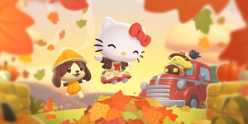 Hello Kitty Island Adventure vous invite à vous regrouper en couches confortables tout en sautant sur des tas de feuilles cette saison