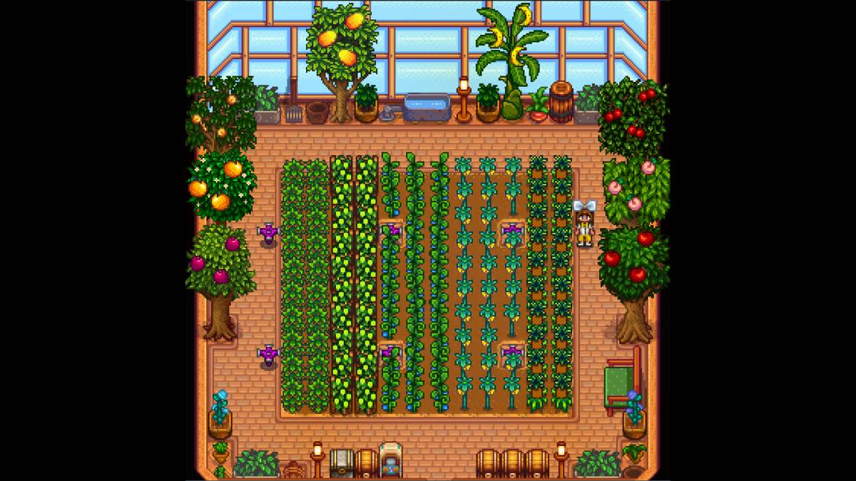 明星谷溫室：植物容量顯示