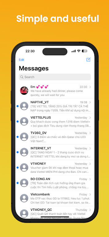 Messages iOS 17 Captura de pantalla 1