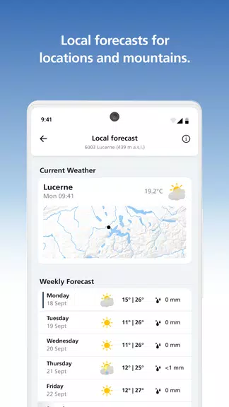 Schermata MeteoSwiss 3