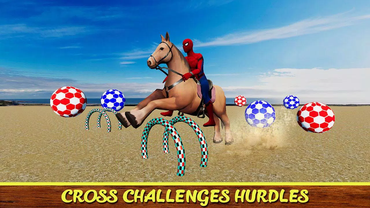 Diligent SuperHeroes Horse Riding 3d Capture d'écran 2