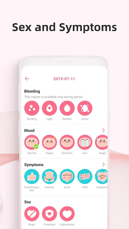 PinkBird Period Tracker 스크린샷 3