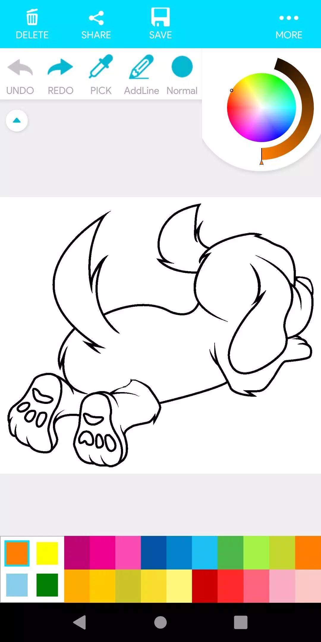 Coloring Dogs Screenshot 4
