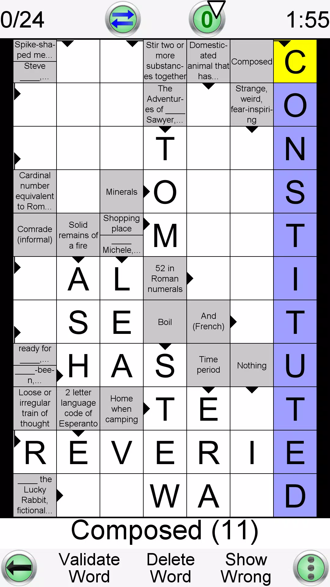 Arrow Crossword Schermafbeelding 1