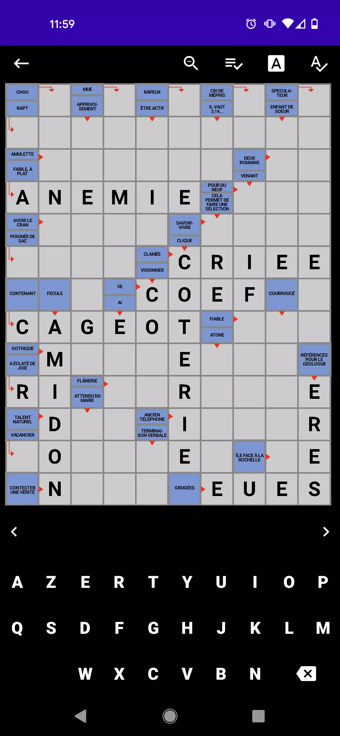 Mots Fléchés Français Скриншот 1