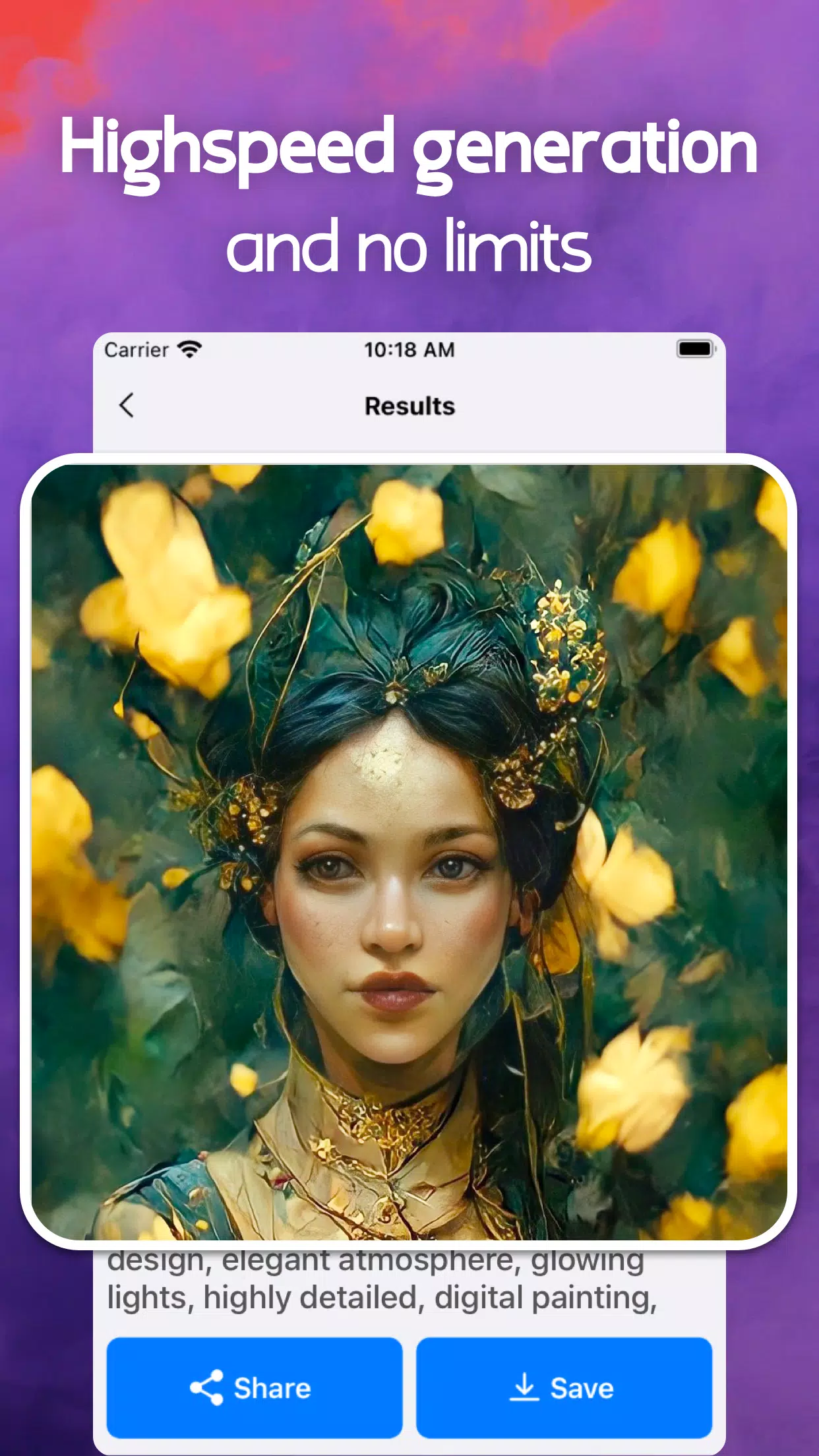 AI Generated Art Generator Capture d'écran 1