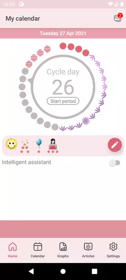 WomanLog Period Calendar Screenshot 2