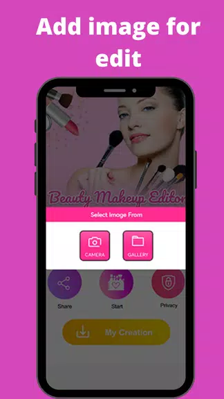 Beauty makeup Photo Editor Captura de pantalla 1