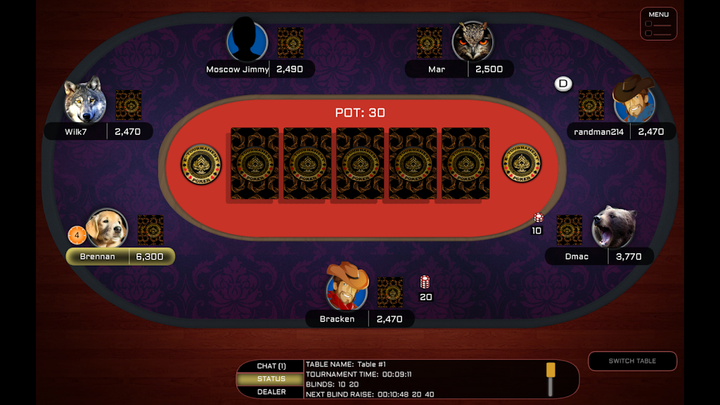 E-Tournament Poker Screenshot 2