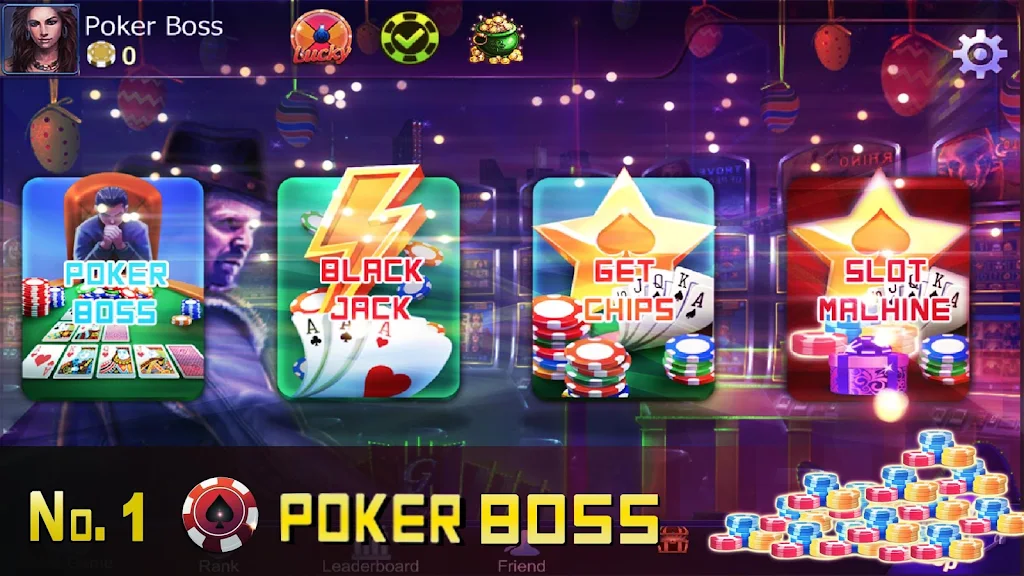 Poker Boss: Texas Holdem Offline Captura de pantalla 1