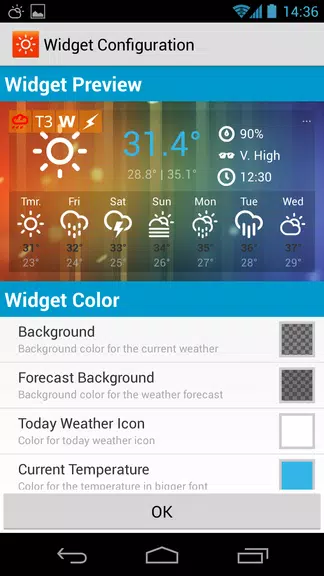 Sunny HK -Weather&Clock Widget スクリーンショット 3