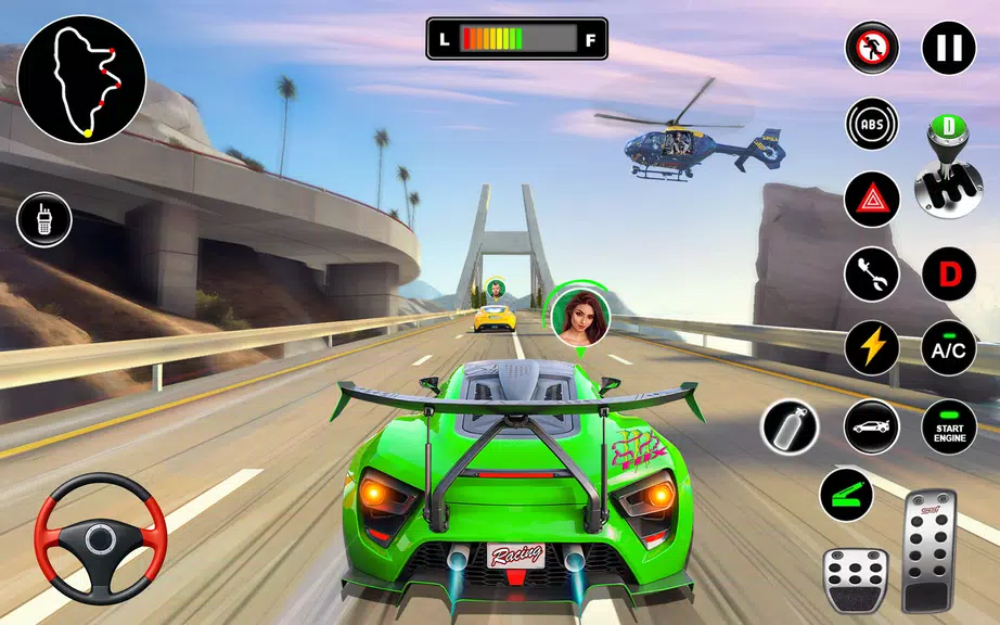 Racing in Highway Car 3D Games 스크린샷 1