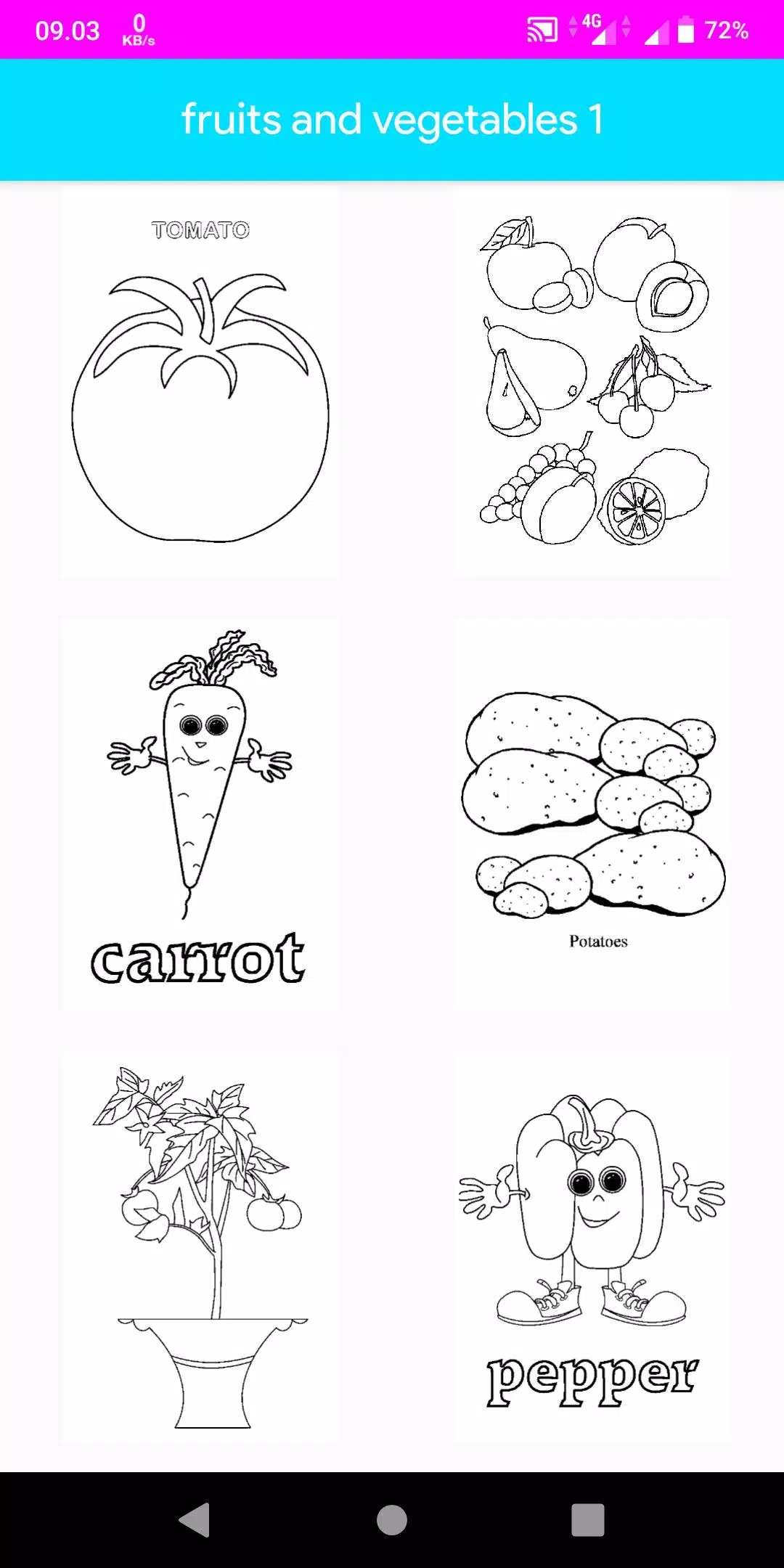 Coloring Fruits And Vegetables应用截图第3张