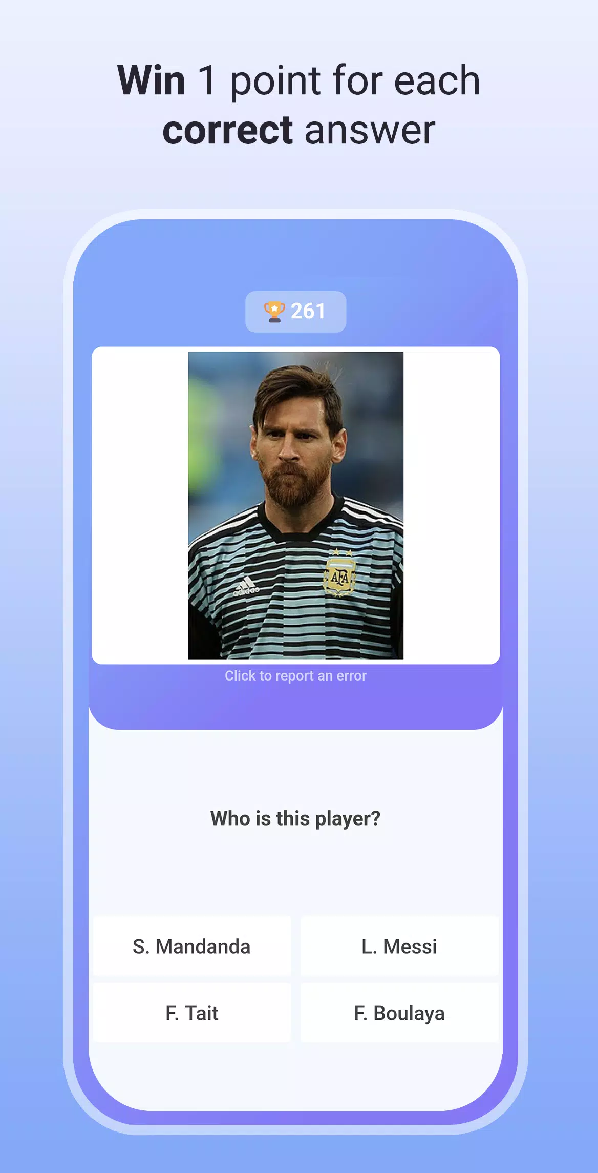 Quiz Soccer - Guess the name 스크린샷 2