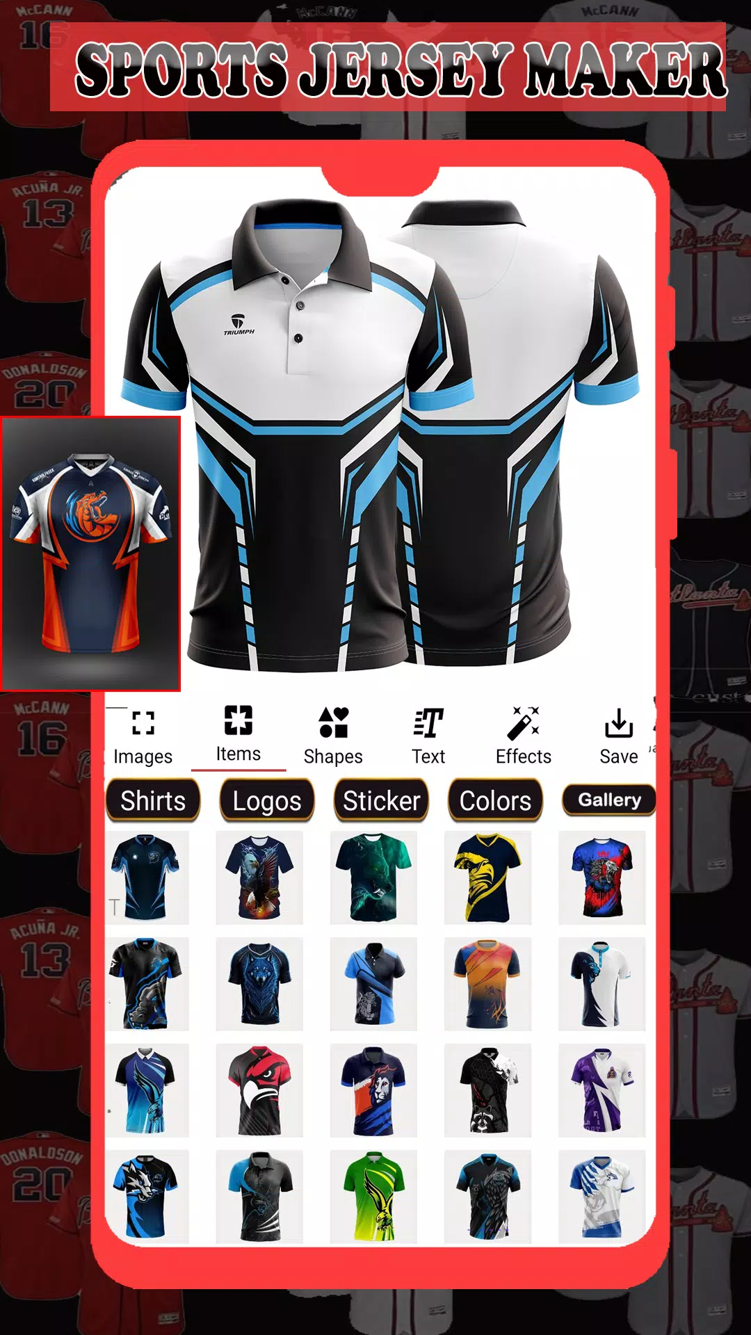 Sports Jersey Maker スクリーンショット 2