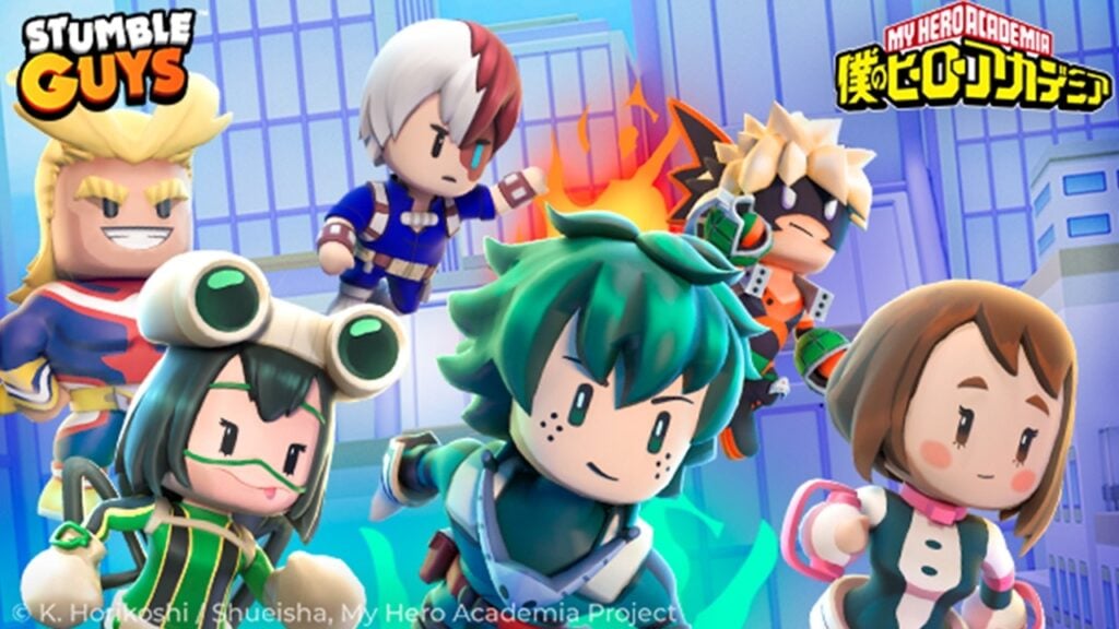 デクとつまずく：僕のヒーローアカデミア × スタンブルガイズ (Stumble Guys) コラボ