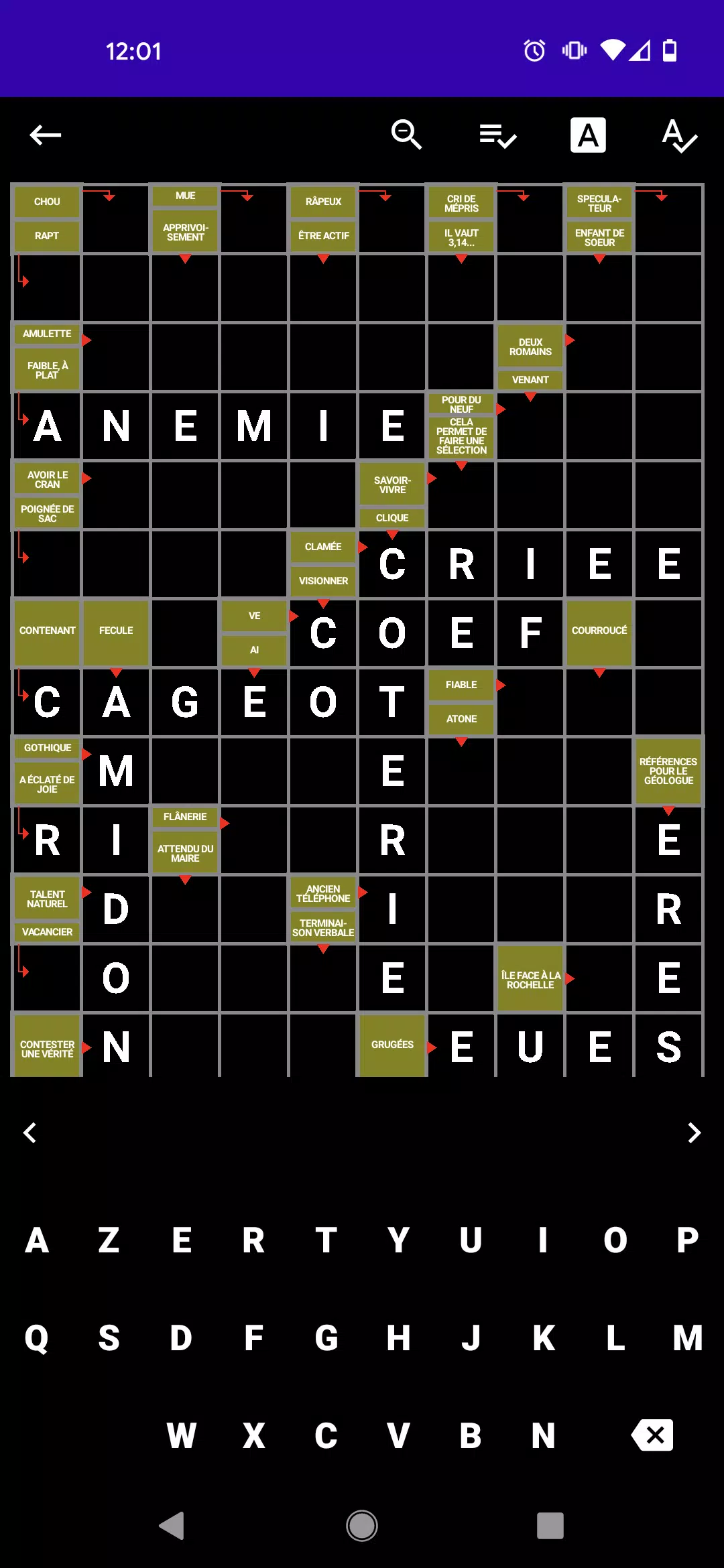 Mots Fléchés Français Скриншот 4