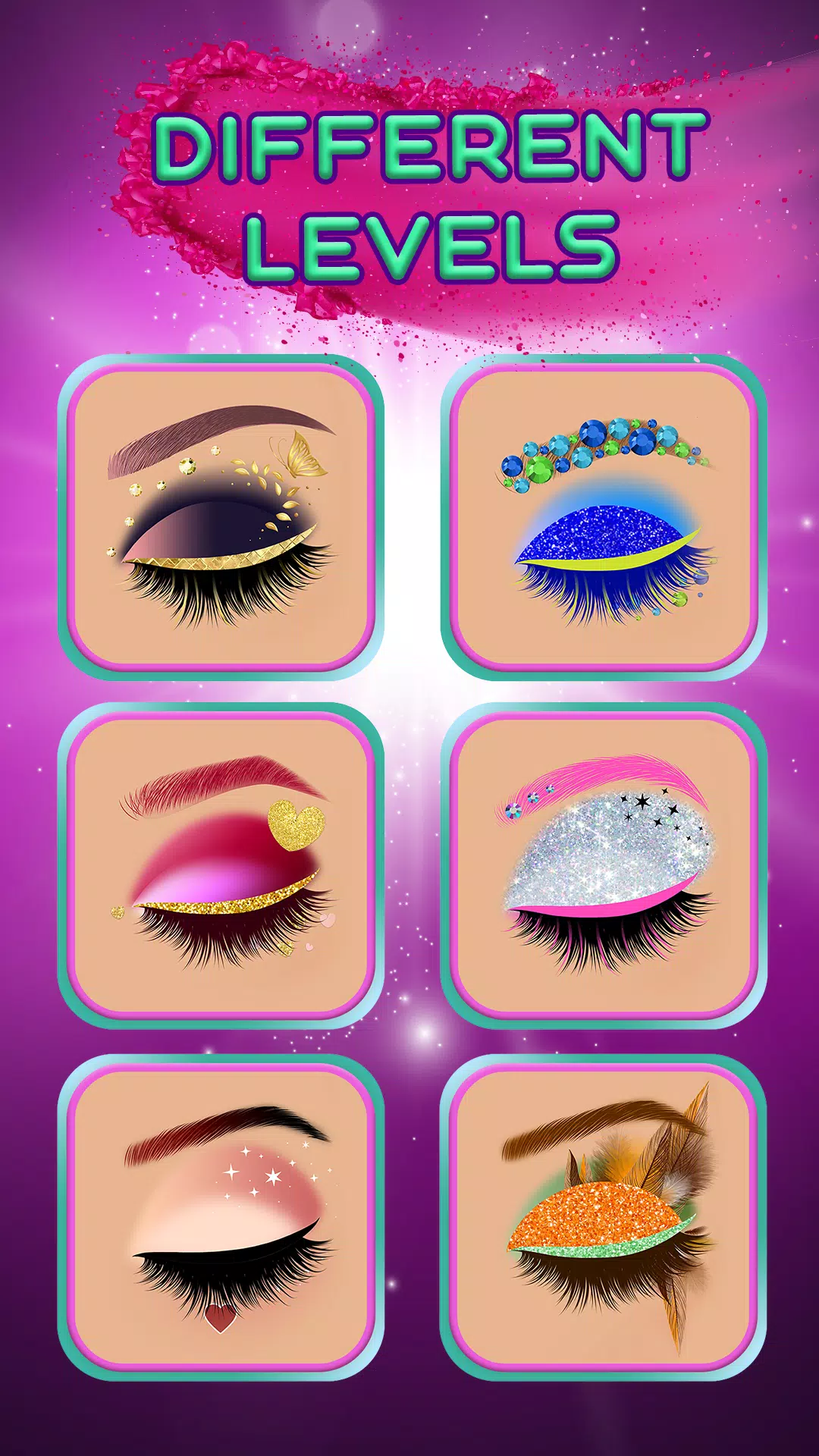 Eye makeup for girls Schermafbeelding 2