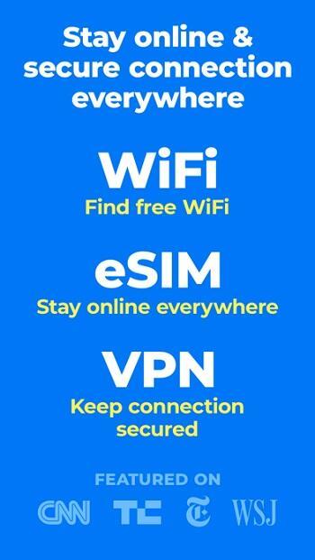 WiFi Map®: 互聯網, eSIM, VPN應用截圖第2張