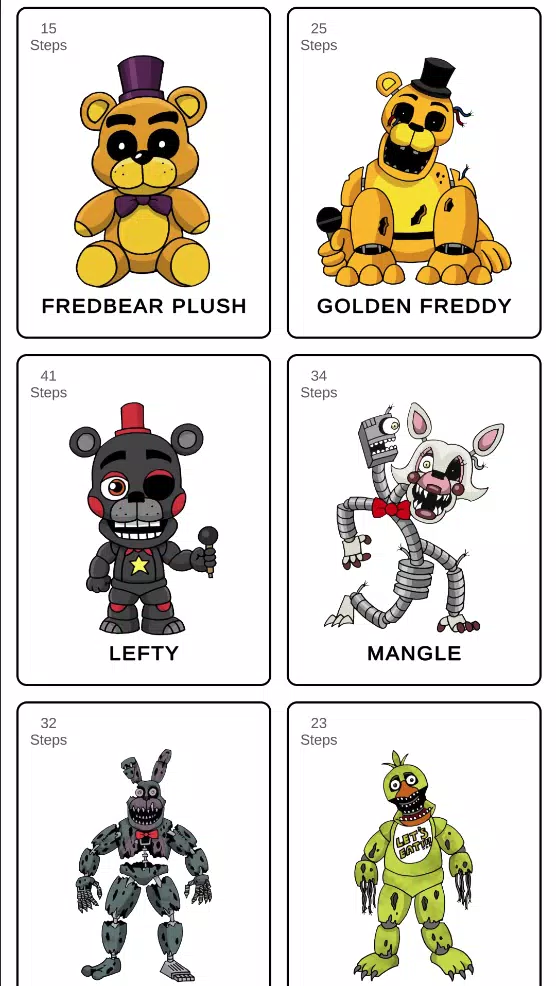 How to draw fnaffs Capture d'écran 3
