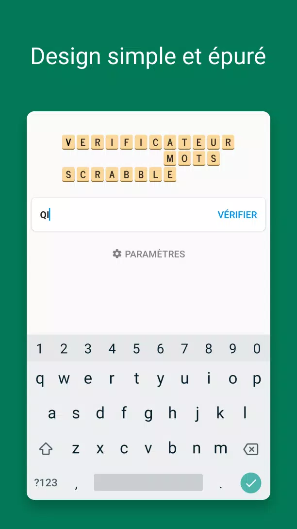 Verificateur Mots SCRABBLE 스크린샷 1