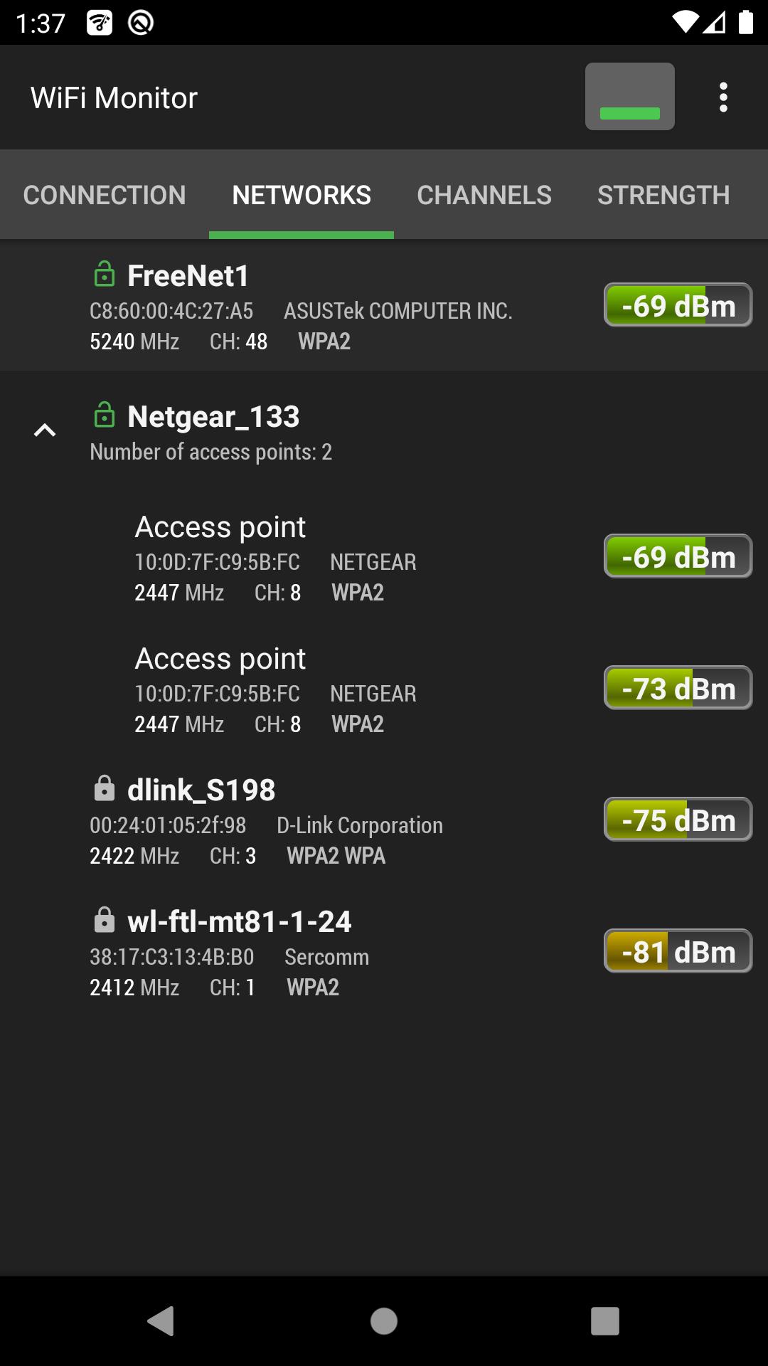 WiFi Monitor: 무선 네트워크 분석기 스크린샷 3