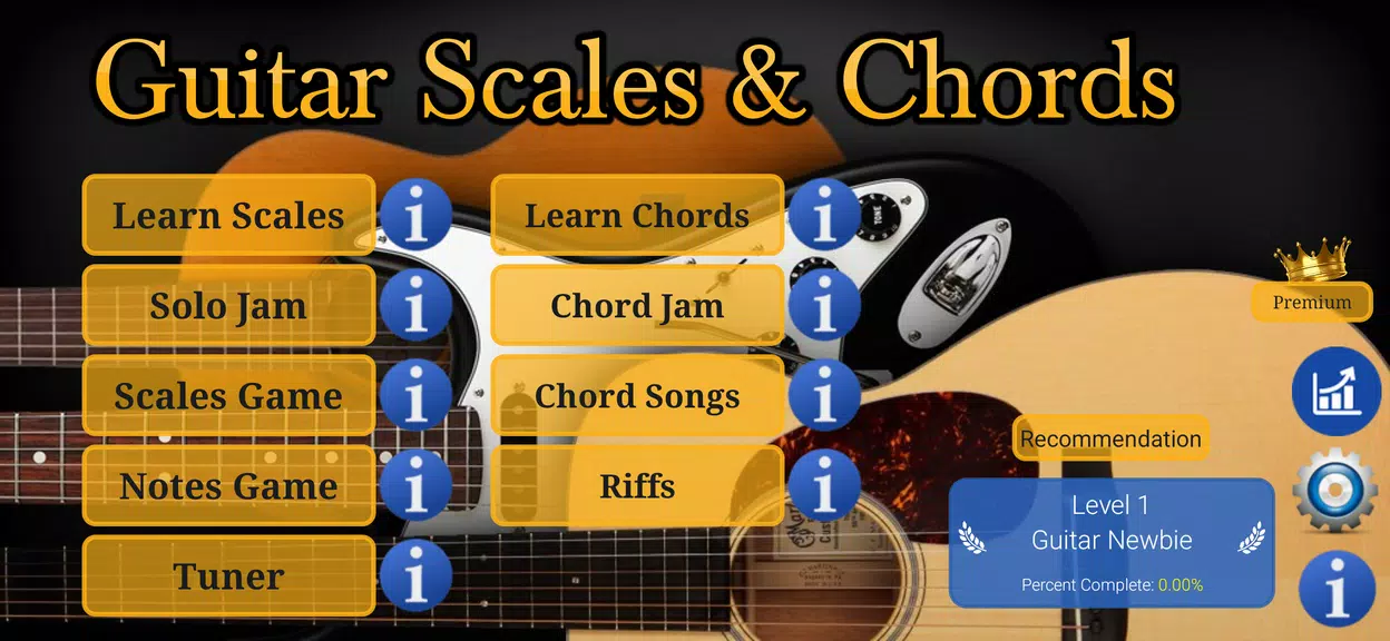 escalas y acordes de guitarra Captura de pantalla 1