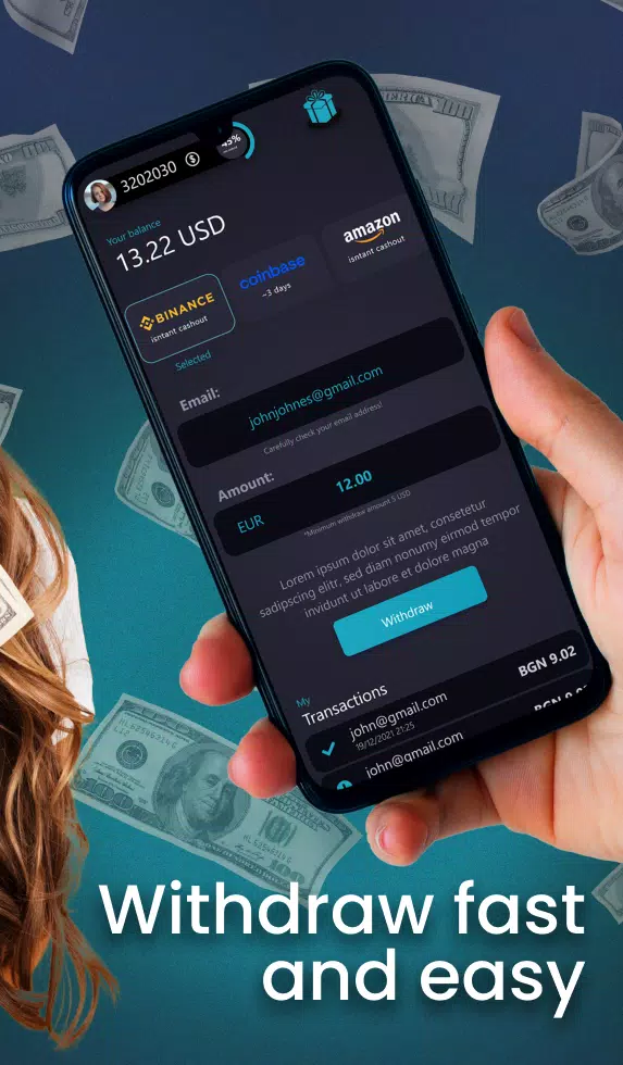 Schermata Cash Earning App Givvy Videos 3