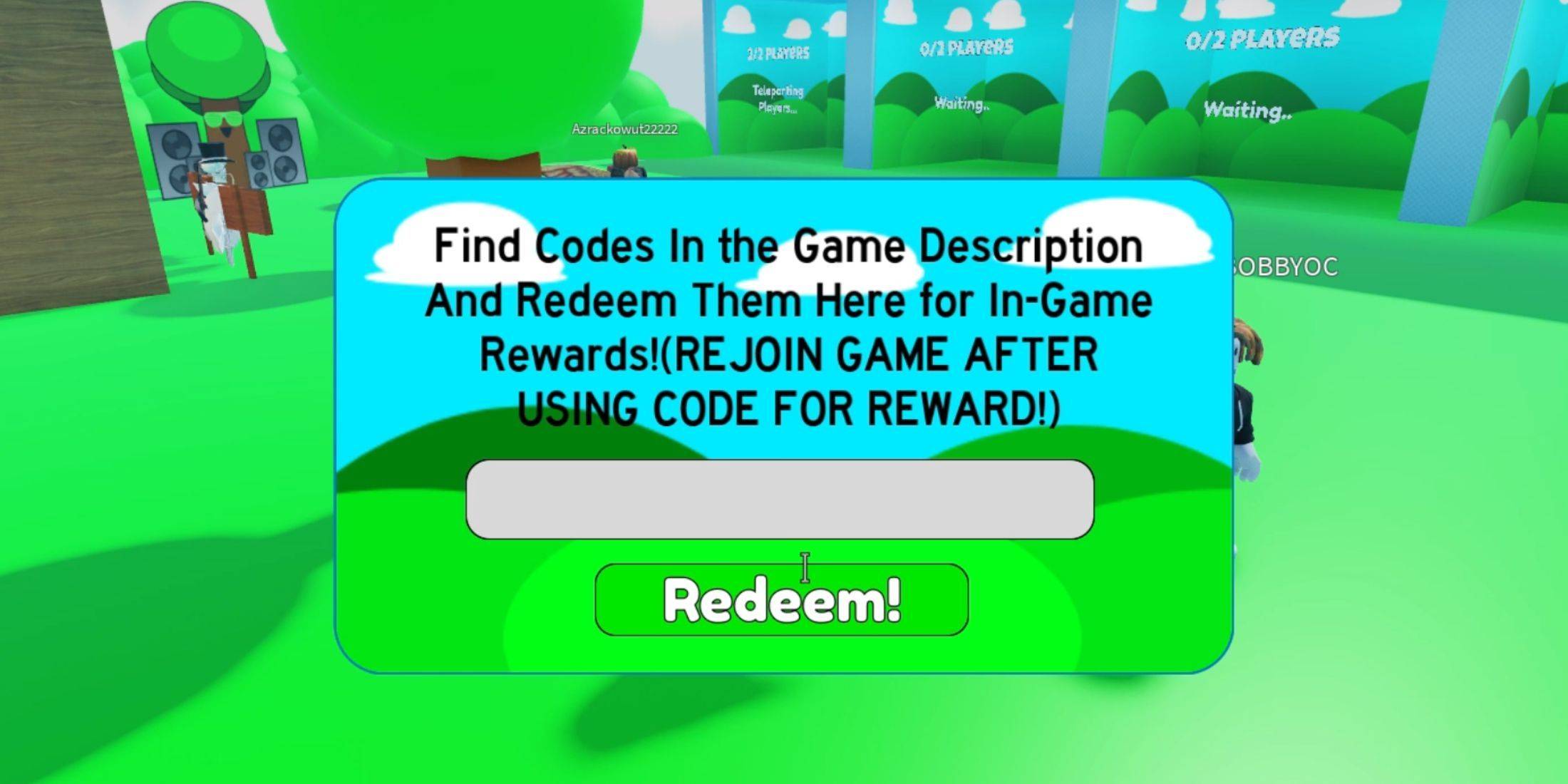 Image: Sprunki Tower Defense Code Redemption Interface