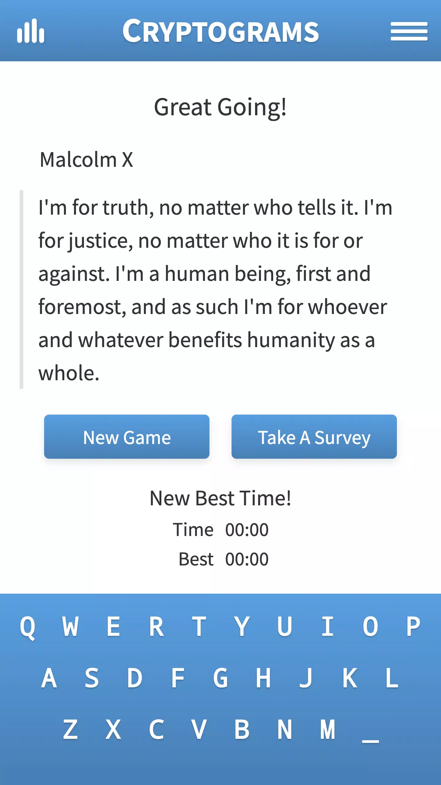 Cryptogram · Puzzle Quotes Скриншот 3