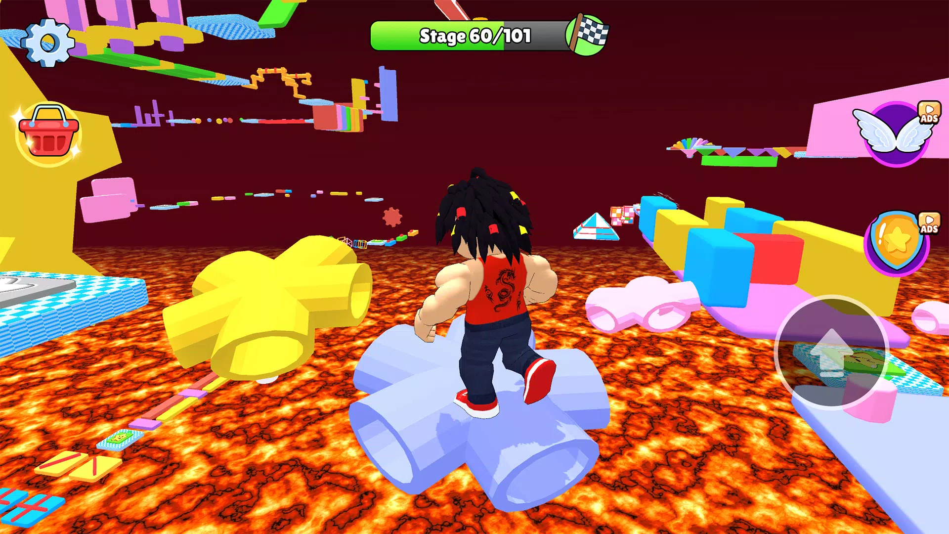 Parkour Adventure Jump Up Game ဖန်သားပြင်ဓာတ်ပုံ 4