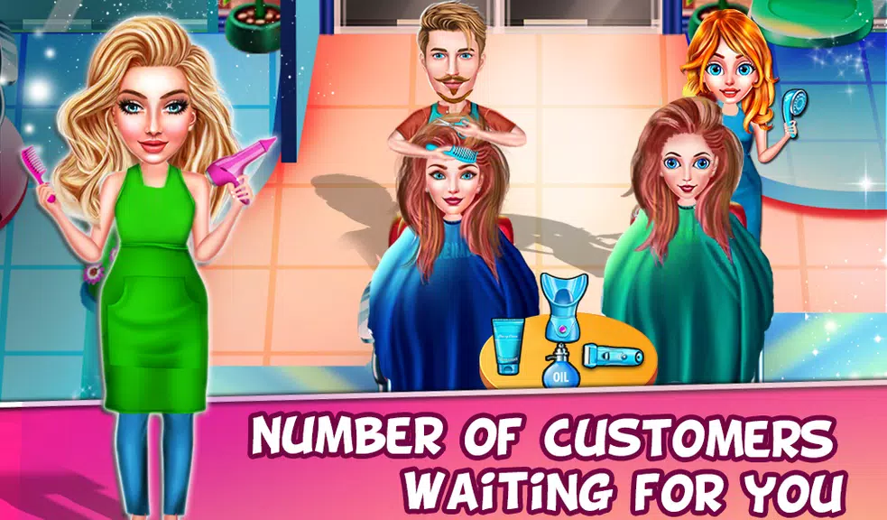 Barber Shop - Simulator Games Captura de tela 1