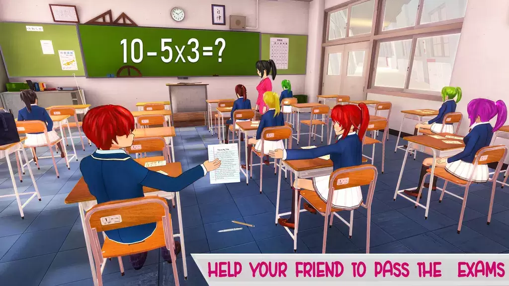 Anime High School Life スクリーンショット 2