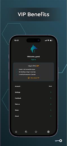 Clad VPN: Secure & Fast Proxy Screenshot 2