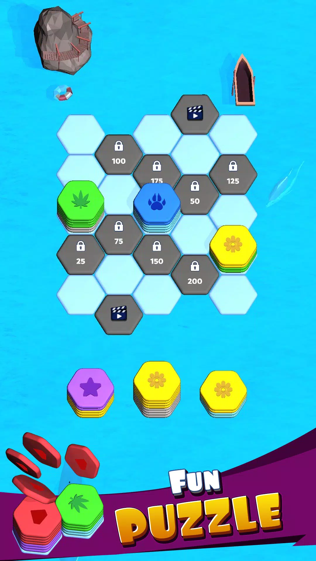 Hexa Merge Sort Block Puzzle Screenshot 1