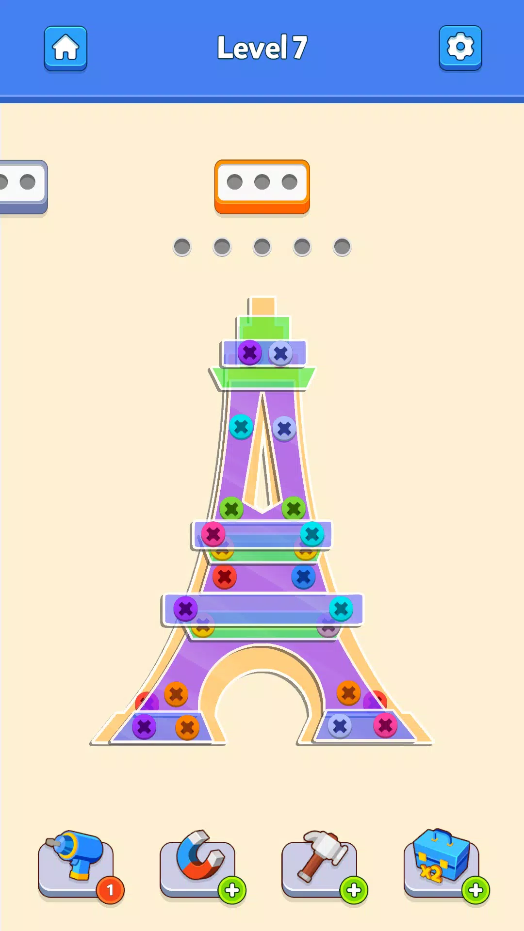 Screw Pin Jam Puzzle Nuts Bolt Capture d'écran 1